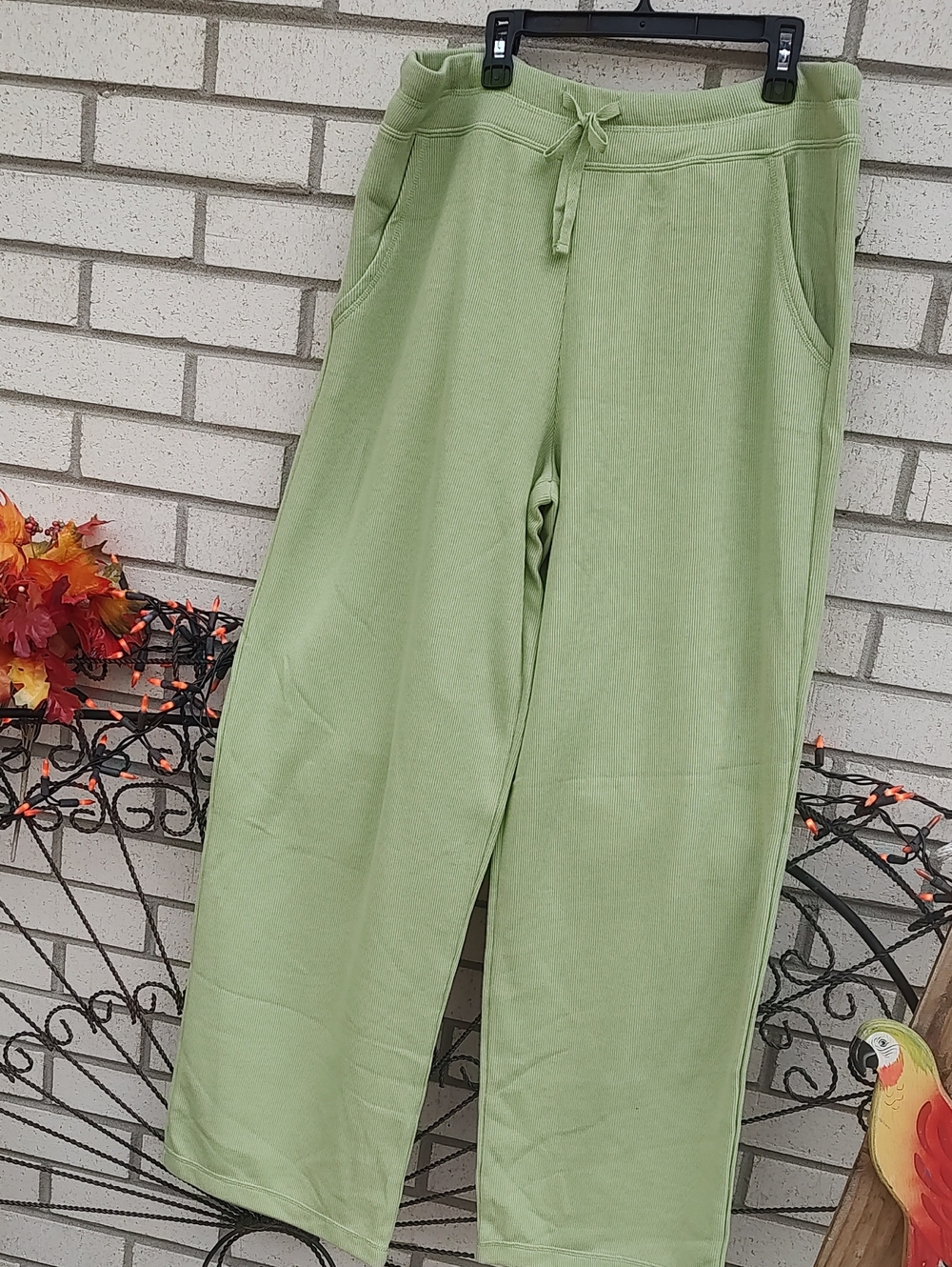 Light Green Drawstring Sweatpants - Picture 5 of 11